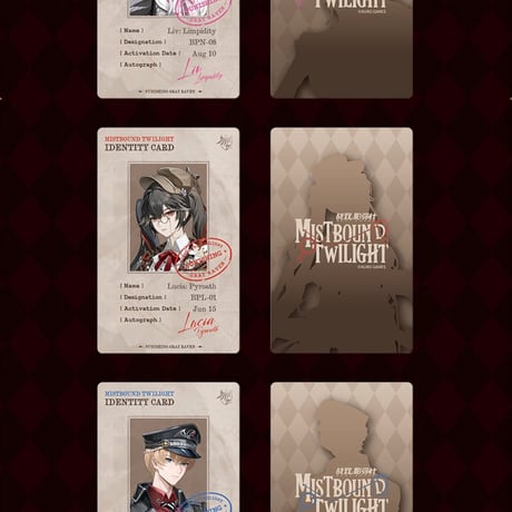 【KURO GAMES旗艦店】パニグレ 霧中暮影 ID ケース 69元
