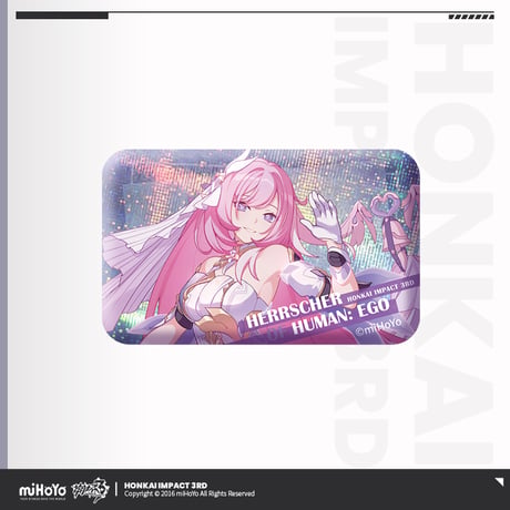 【崩壊3rd公式店】英傑 スクエア 缶バッジ 15元