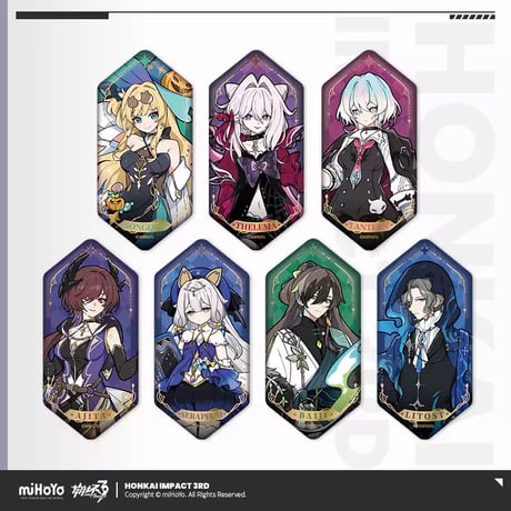【崩壊3rd公式店】  七術・奇遇の夜 等身 缶バッジ 15元