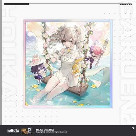 【崩壊学園2公式店】アクリル 色紙 正方形 38元