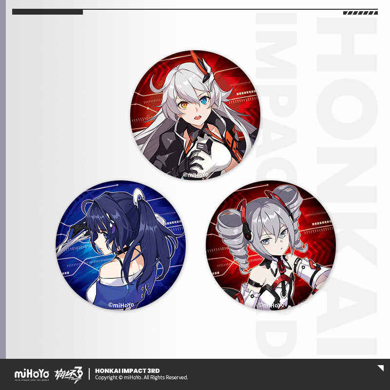 崩壊3rd公式店】 戦乙女 復刻 缶バッジ セット 45元 (予約200日以内