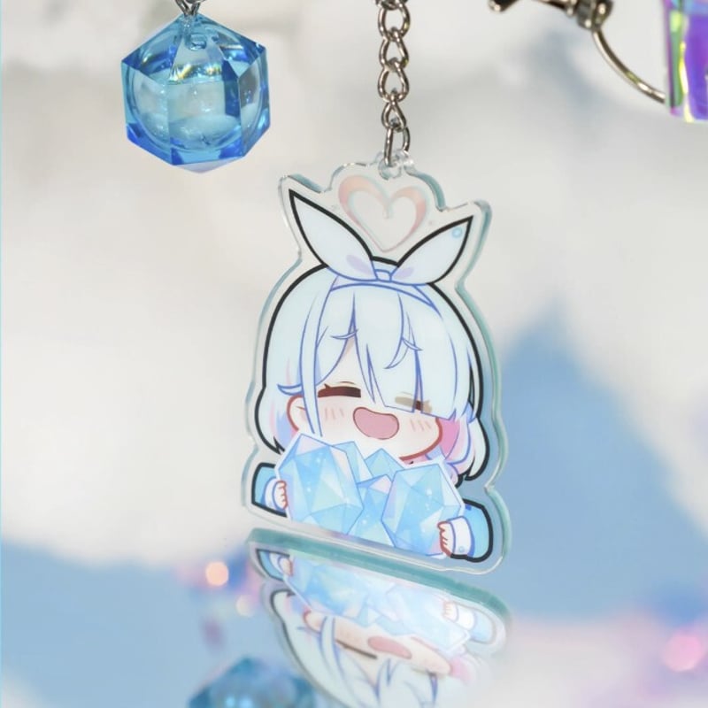 ブルーアーカイブ　アロナの傘　予約特典キーホルダー付き 駿河屋 -<中古>特注アロナの傘(キーホルダー付き) 「ブルー