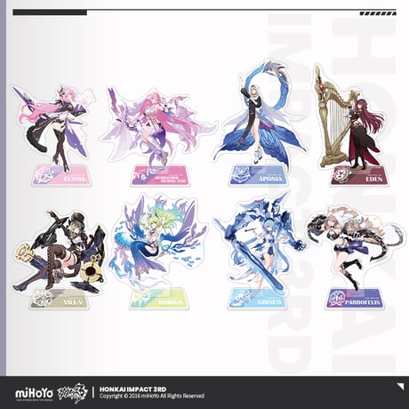 【崩壊3rd公式店】英傑 アクリルスタンド 48元