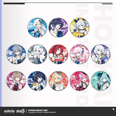 【崩壊3rd公式店】 復刻 アイドル 缶バッジ 15元 (予約200日以内発送)