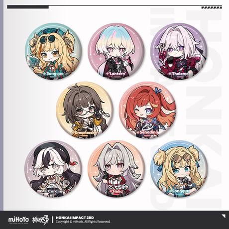 【崩壊3rd公式店】第二部 ちびキャラ 缶バッジ 15元