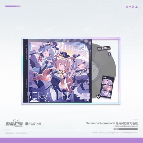 ブルアカ公式店】2604 Antique Seraphim CD風 アクリル 色紙 30元