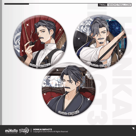 【崩壊3rd公式店】聖痕 缶バッジ 3個組 24元