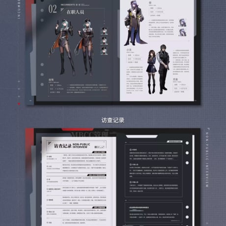 【無期迷途】MBCC機密文書 美術 設定集 Vol.1 259元
