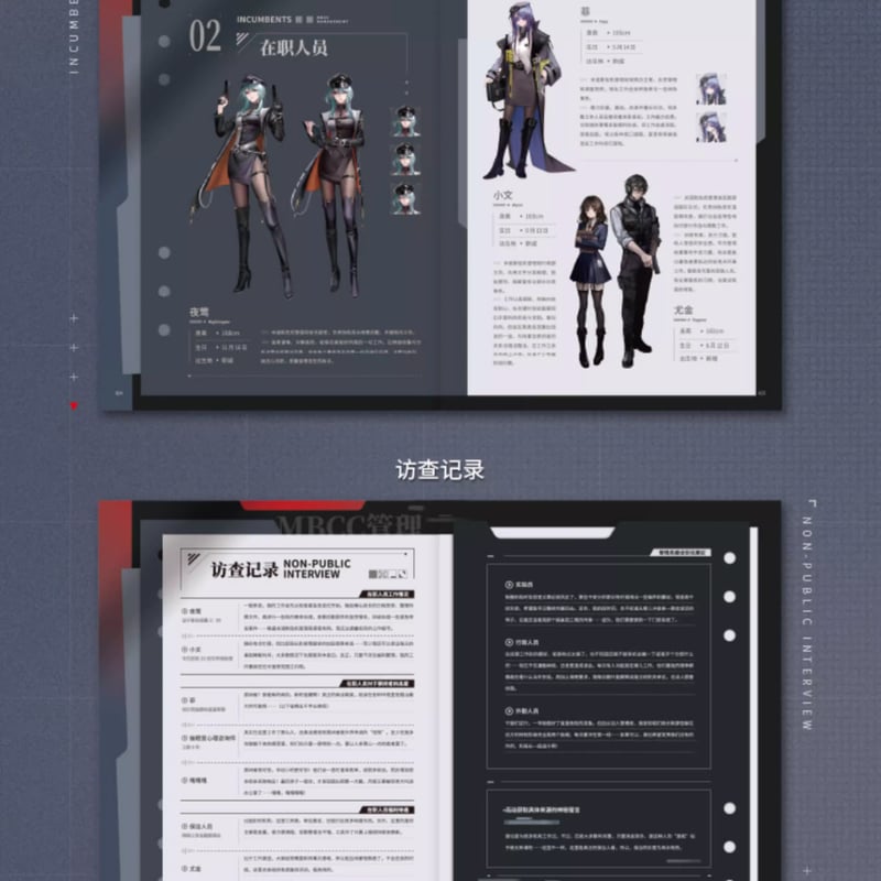 無期迷途】MBCC機密文書 美術 設定集 Vol.1 259元 (予約100日以内発送