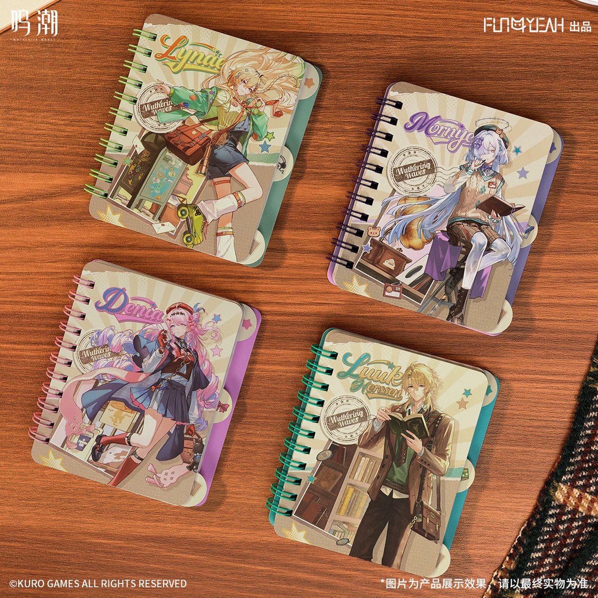 メモ♡9点 KURO GAMES旗艦店】鳴潮 潮声信箋 メモ帳 ランダム 10.9元 (予約9下