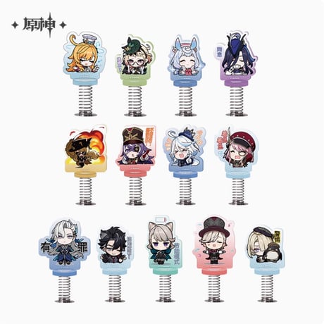【原神公式店】フォンテーヌ ちびキャラ ゆらゆらスタンド 28元