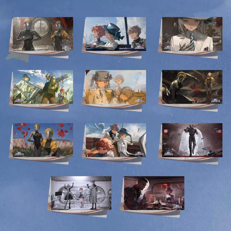 重返未来1999】2608 聚合浪潮 CG ポストカード セット 30元 （予約200