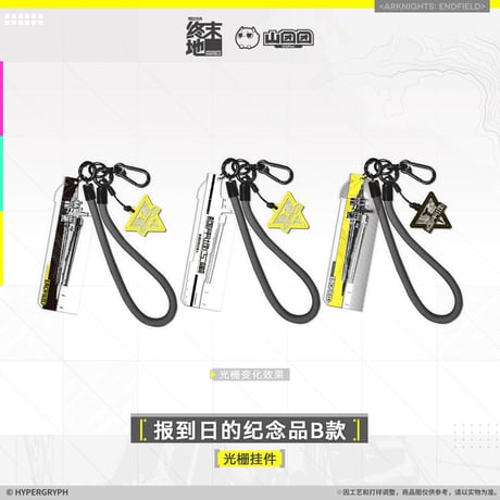 【明日方舟終末地旗艦店】2601 報到日的記念品 B レンチキュラー チャーム 40元 （予約160日以内発送）