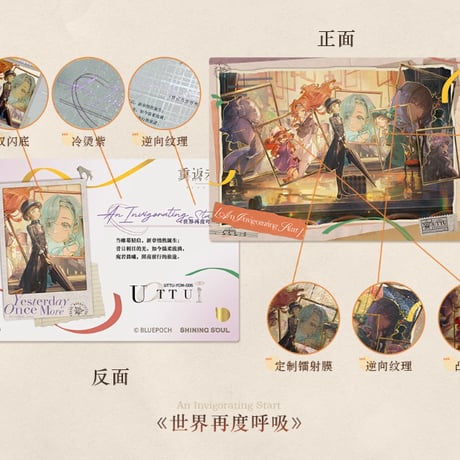 【重返未来1999】UTTU カード 第2弾 記念 グッズボックス 229元 （予約200日以内発送）