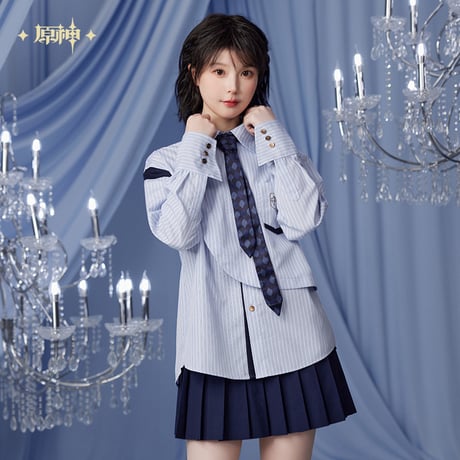 【原神公式店】フリーナ ストライプ シャツ 269元