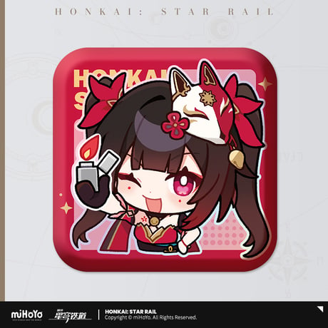 【崩スタ公式店】パム展覧会 スクエア 缶バッジ B 15元