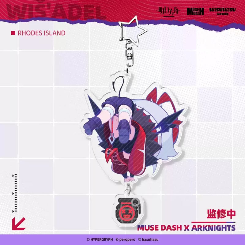 CD風アクリルキーホルダー アークナイツ MUSEDASH コラボ コンプ