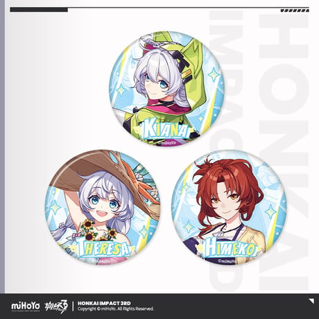 【崩壊3rd公式店】 聖痕 缶バッジ セット 夏日特輯 30元 (予約200日以内発送)