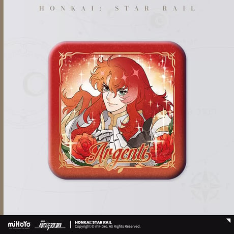 【崩スタ公式店】アルジェンティ スクエアバッジ 15元