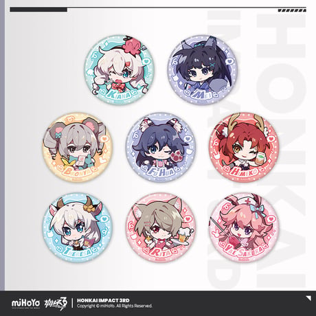 【崩壊3rd公式店】 萌獣楽園 缶バッジ 15元 (予約200日以内発送)
