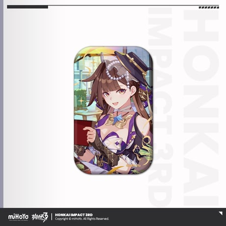 【崩壊3rd公式店】誕生日 スクエア 缶バッジ 15元