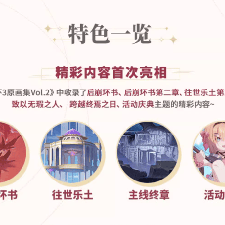 【公式認定店】崩壊3rd  公式 原画集 Vol.2 月の起源と終焉 138元