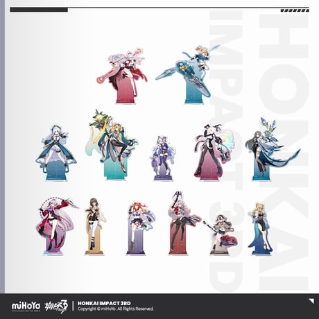 【崩壊3rd公式店】第二部 立ち絵 アクリルスタンド 48元