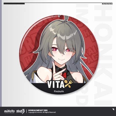 【崩壊3rd公式店】 美味上艦 等身 缶バッジ 15元