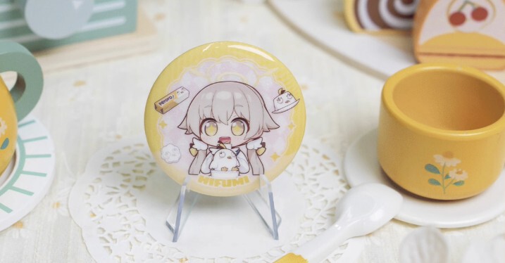 ブルアカ公式店】2505 キヴォトス 美食知音 ちびキャラ 缶バッジ 単品