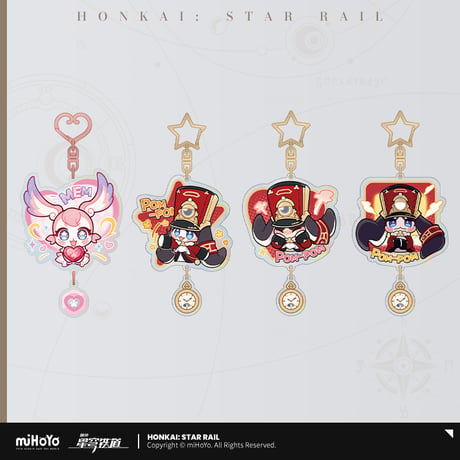 【崩スタ公式店】パム展覧会 キーホルダー 28元