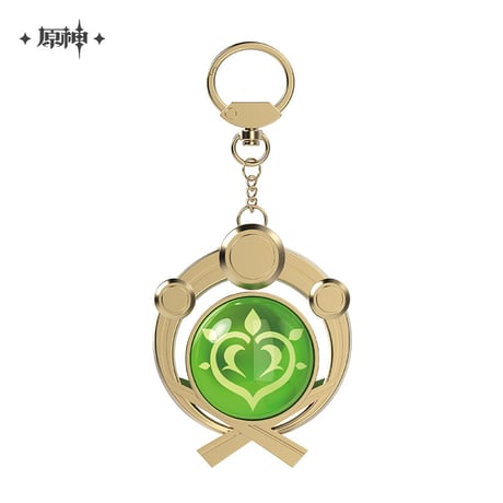 【原神公式店】神の目 キーホルダー 稲妻 65元