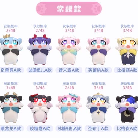 【崩スタ公式店】キメラ プチフィギュア 第2弾 小袋 69元 （予約2026年7月発送）