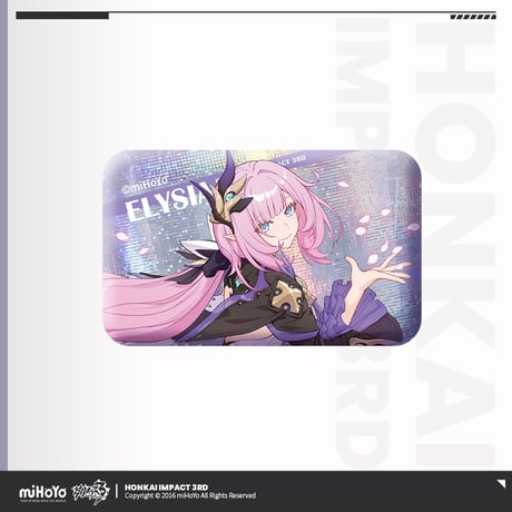 【崩壊3rd公式店】英傑 スクエア 缶バッジ 15元