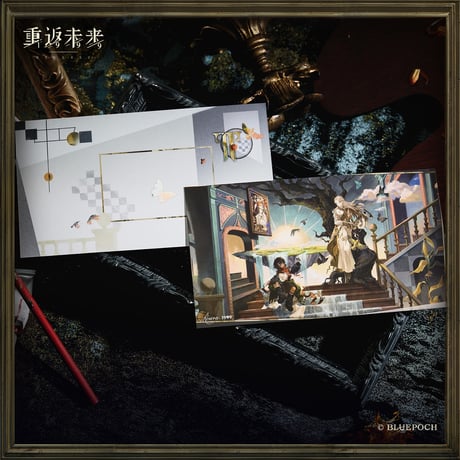 【重返未来1999】2603 緑松石蛇倶楽部 CG ポストカード セット 25元 （予約220日以内発送）