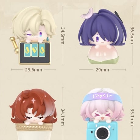 【崩スタ公式店】立体 キーキャップ 第2弾 単品 35元 （予約200日以内発送）