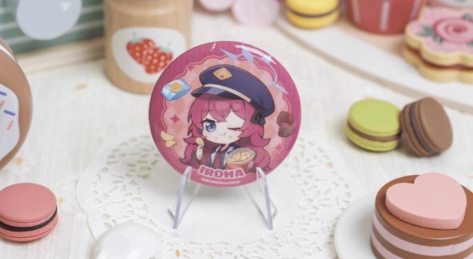 ブルアカ公式店】2505 キヴォトス 美食知音 ちびキャラ 缶バッジ 単品