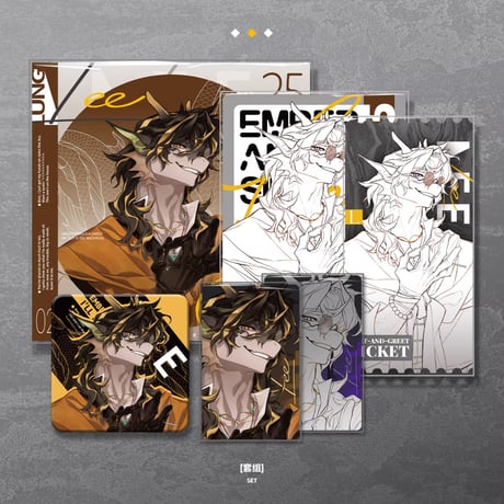 【明日方舟】公式絵師 虎三 氏 EMBER AND SILK グッズセット 95元 （予約7下発送）