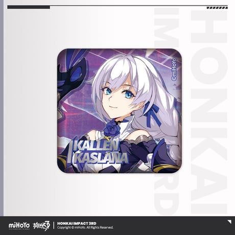 【崩壊3rd公式店】CG ヴァルキリー 角形 缶バッジ 15元 (予約200日以内発送)
