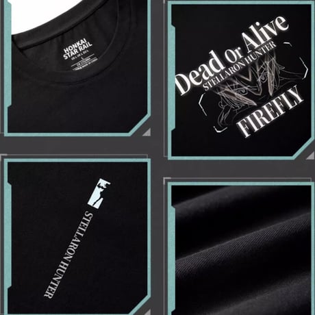 【崩スタ公式店】ホタル Tシャツ 黒色 129元 （予約8下発送）