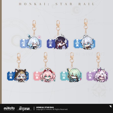 【崩スタ公式店】パム展覧会 ちびキャラ アクリルキーホルダー B 28元