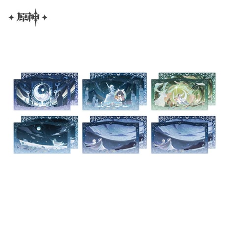 【原神公式店】伴月紀聞 記念カード セット 39元 （予約10中発送）