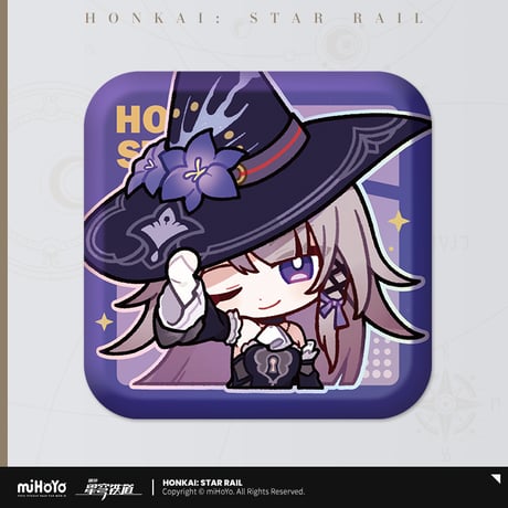 【崩スタ公式店】パム展覧会 スクエア 缶バッジ C 15元