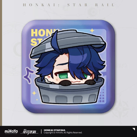 【崩スタ公式店】パム展覧会 スクエア 缶バッジ A 15元