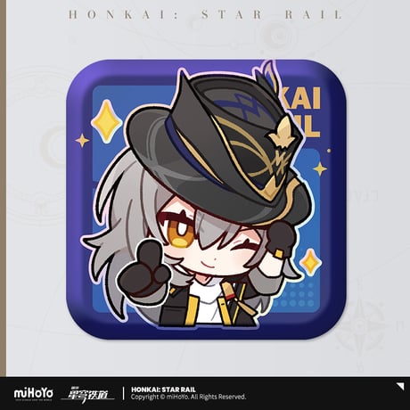 【崩スタ公式店】パム展覧会 スクエア 缶バッジ B 15元