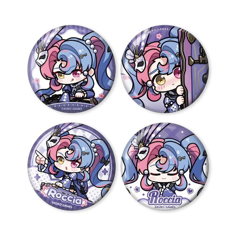 KURO GAMES旗艦店】鳴潮 2511 SD イラスト ミニ缶バッジセット 35元 (予