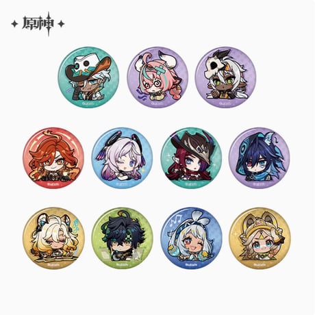【原神公式店】ナタ ちびキャラ 缶バッジ 12元