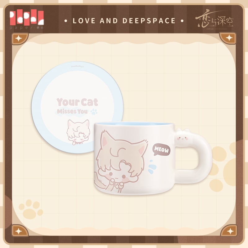 恋と深空】2508 猫很想你 マグカップ 79元 （予約220日以内発送