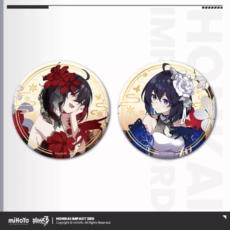 崩壊3rd 崩壊学園　キアナ　缶バッジ　cafe 3rd 15pt】崩壊3rd ゲームCG 缶バッジ Vol.6 ランダム単品 - HAKUTEA