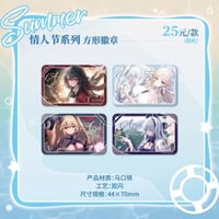 【アズレン】萌果醤 コラボ 情人節 角形缶バッジ ランダム 25元