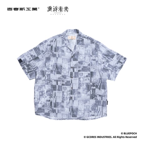 【重返未来1999】吉考斯工業 コラボ 6 プリント 半袖 シャツ 289元
